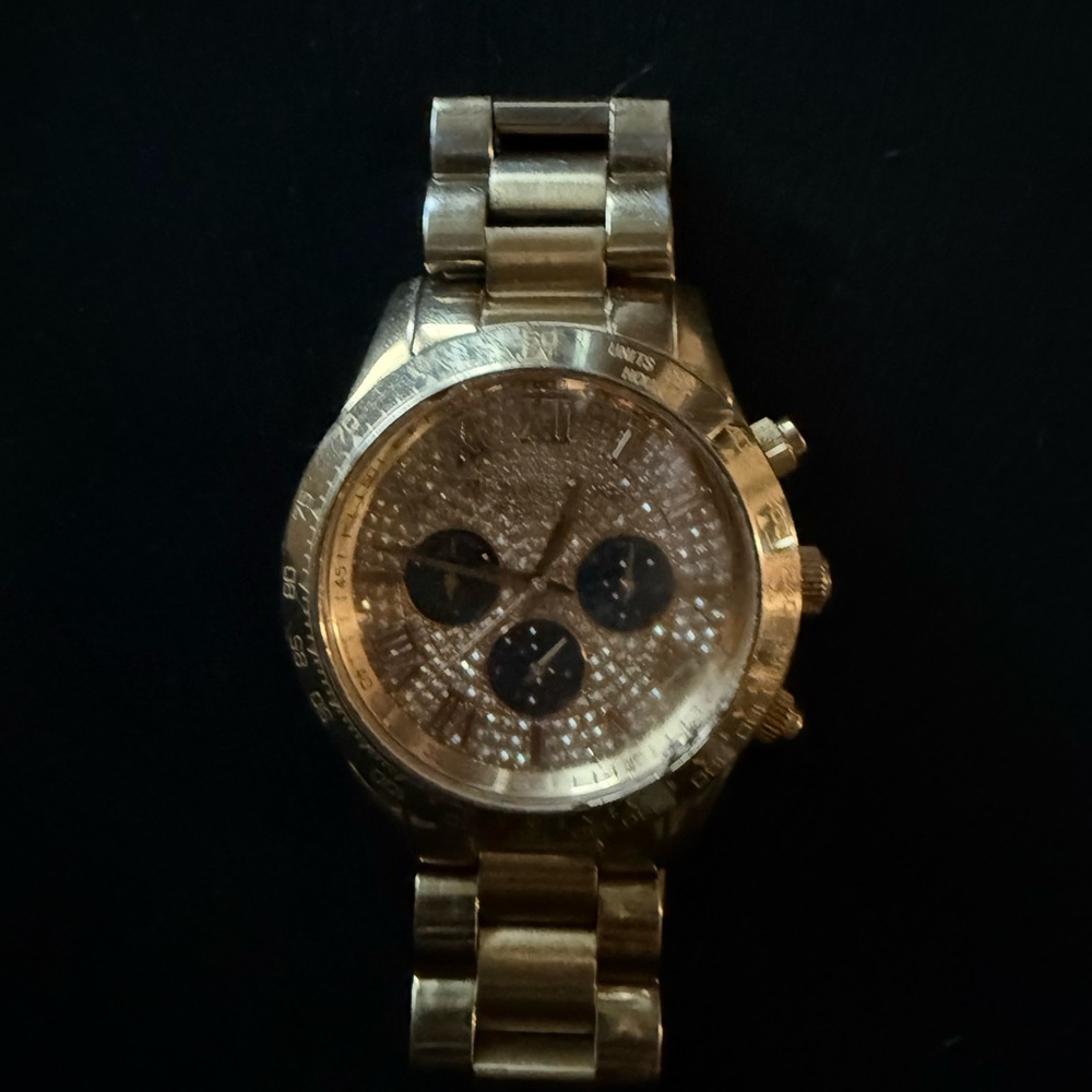 Gold Chronograph Watch